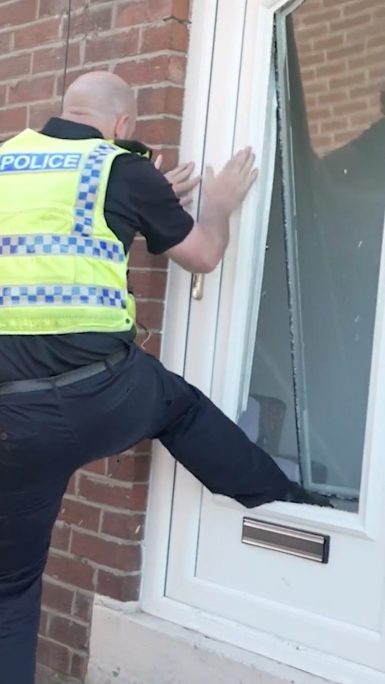 'Scantily clad' riot suspect gets front door smashed in by police following Sunderland protest disorder