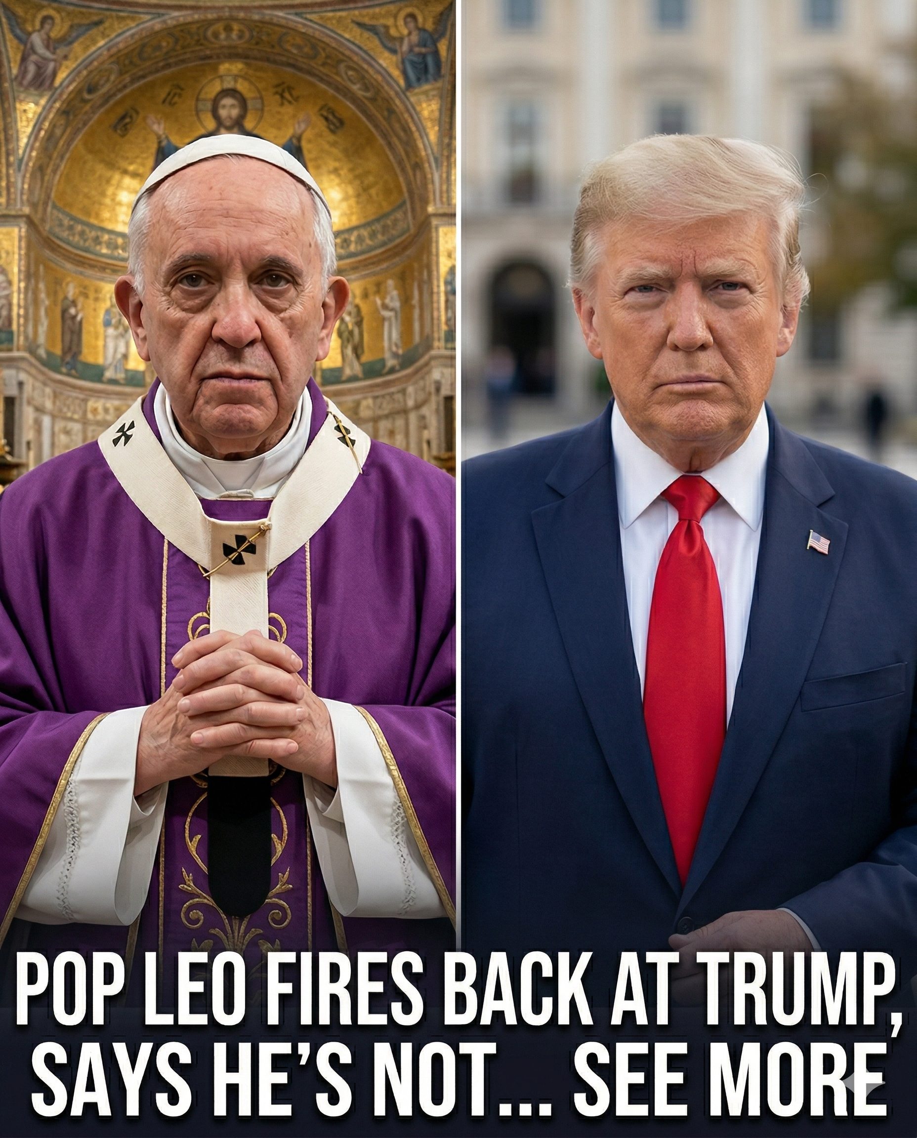 Pop Leo Fires Back at Trump, says he’s not