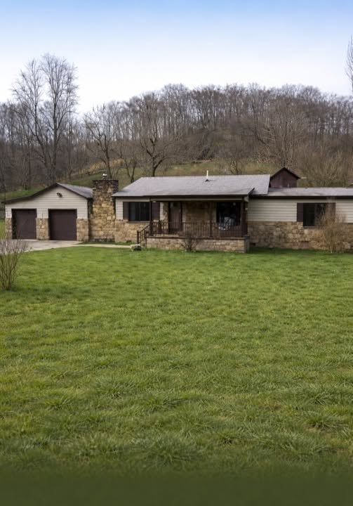 Charming Single-Story Ranch Home with Stone Details and Relaxing Outdoor Space