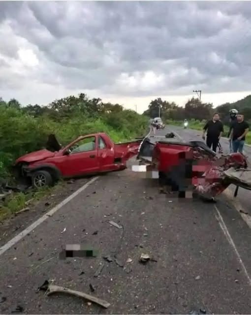 A serious accident occurred a few minutes ago on the Sa… road
