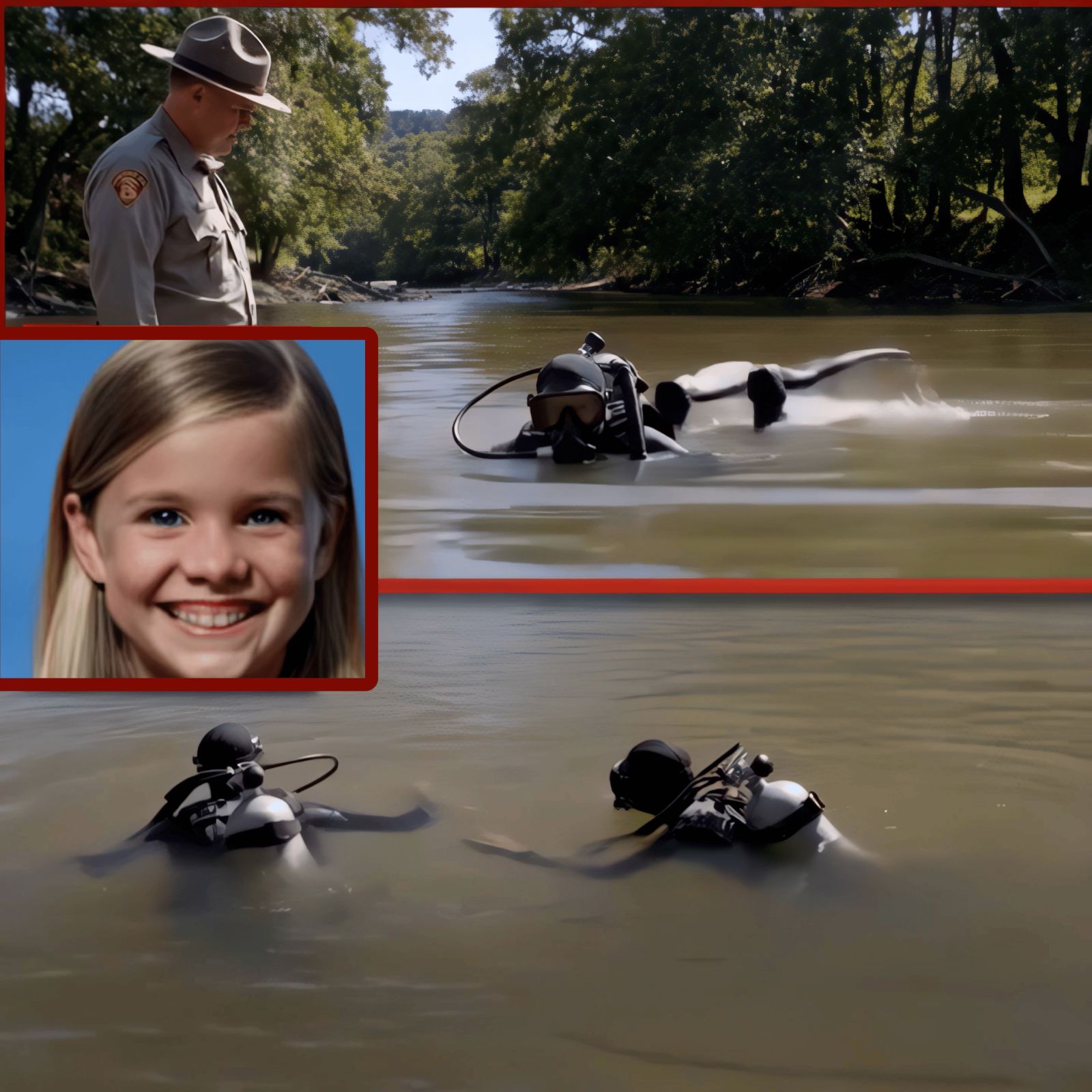 Breaking News: Police just found a long, blonde bun that matches the hair color of the last girl found on the Camp Mystic riverbank, but looking at the DNA results…