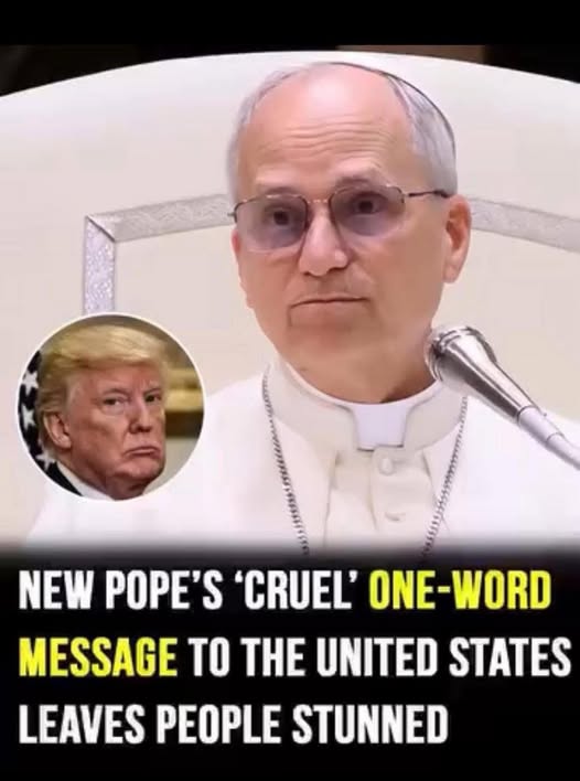 Pope’s one-word message to the United States goes viral
