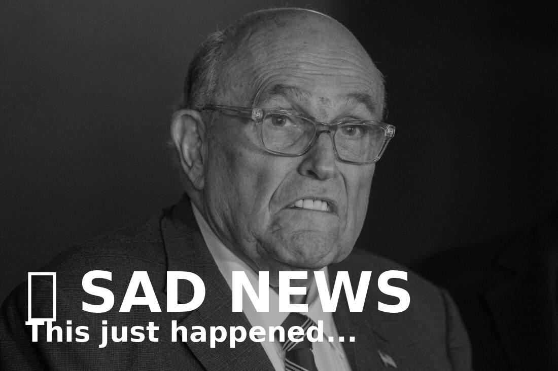 💔👇 Sad News in New York – Rudy Giuliani was confirmed as…(see more)
