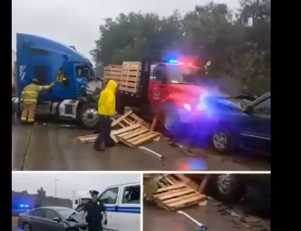 Rainy Weather and Heavy Traffic Contribute to Major Highway Disruption